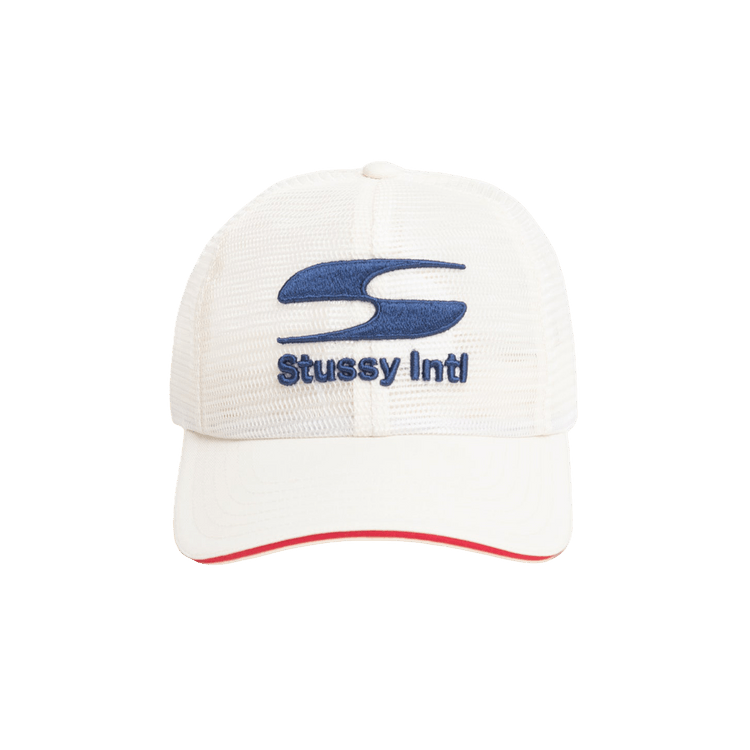 Stussy Mid-Depth Moto S Mesh Trucker 'Bone'