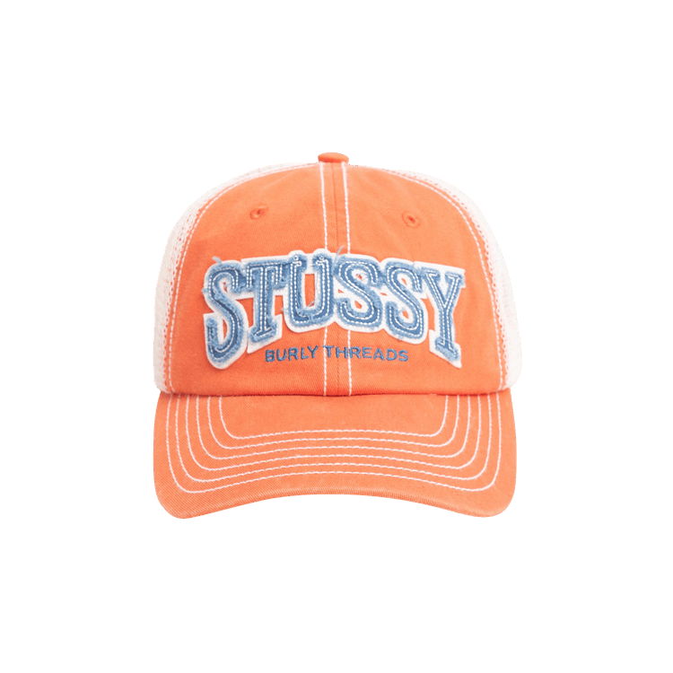 Stussy Mid-Depth Burly Threads Trucker 'Orange'