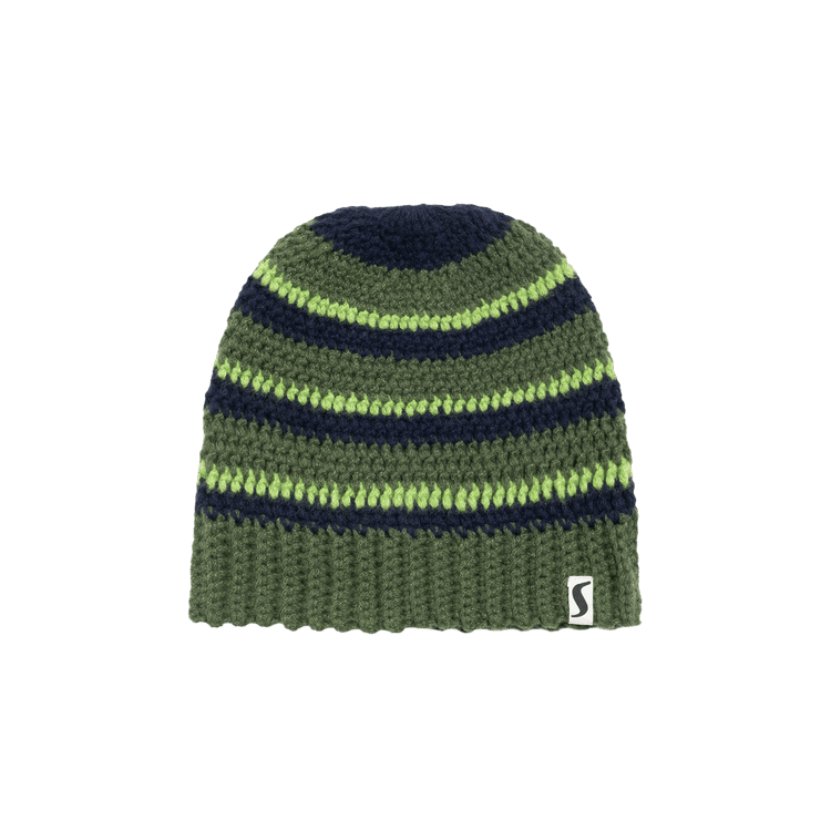 Stussy Stripe Knit Skullcap 'Moss Green'