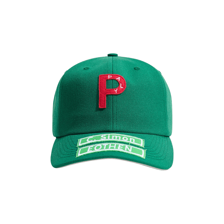 Paly Hollywood 5 Panel Twill "P" Hat 'Green'