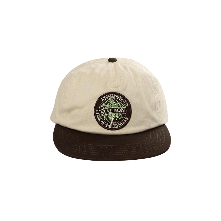 Malbon Palmera Snapback Hat 'Cream/Brown'