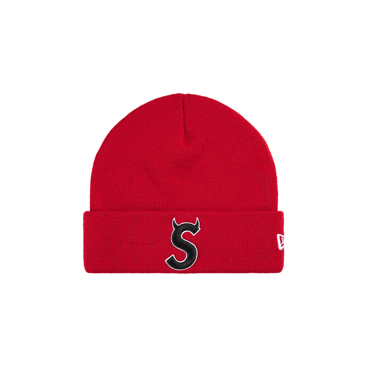 Supreme New Era Devil S Logo Beanie 'Red'