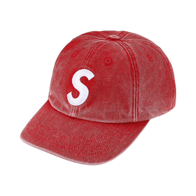 Supreme Pigment Coated S Logo 6-Panel 'Red'