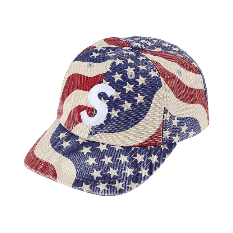 Supreme Pigment Coated S Logo 6-Panel 'Flag'