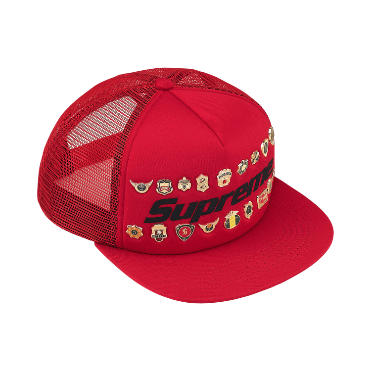 Supreme Pins Mesh Back 5-Panel 'Red'
