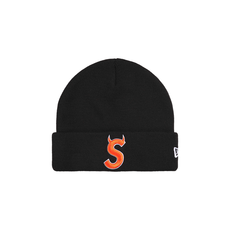 Supreme New Era Devil S Logo Beanie 'Black'