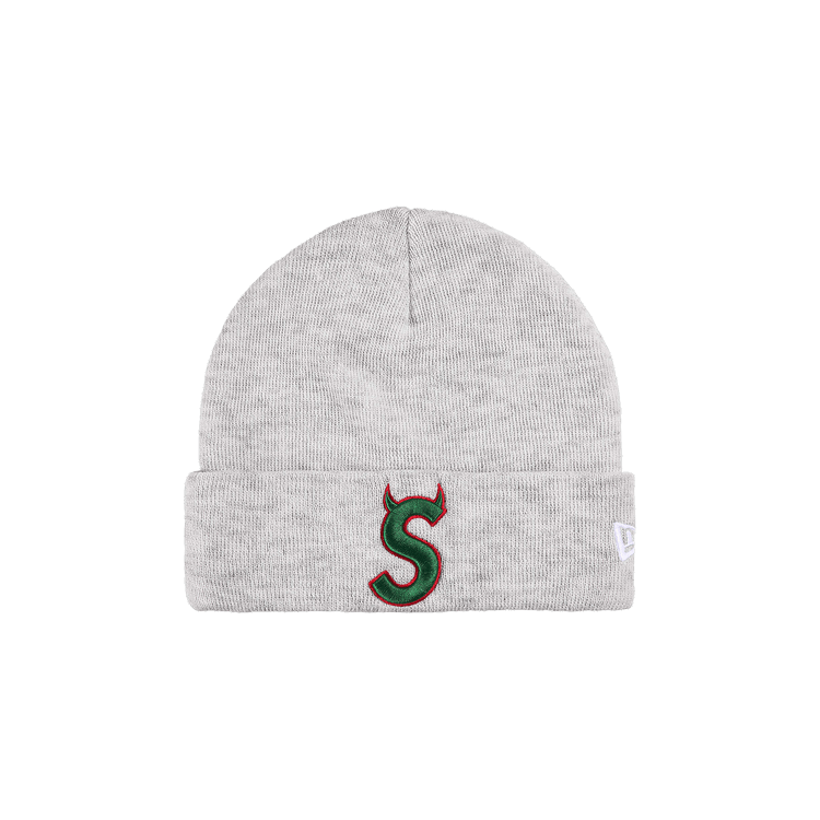 Supreme New Era Devil S Logo Beanie 'Ash Grey'