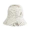 Engineered Garments Bucket Hat 'White Newspaper Print Canvas'