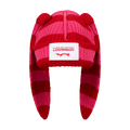 Charles Jeffrey Loverboy Chunky Rabbit Beanie 'Red/Pink Stripe'