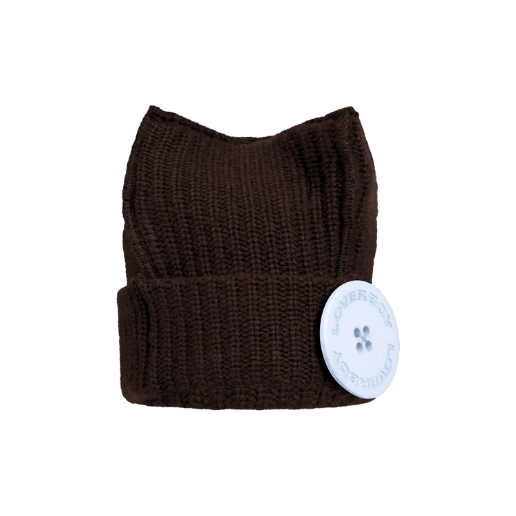 Charles Jeffrey Loverboy Box Beanie 'Brown/Light Blue'