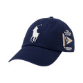 Polo Ralph Lauren Cotton Twill Sport Cap W/ Embroidered Big Polo Pony 'Newport Navy'