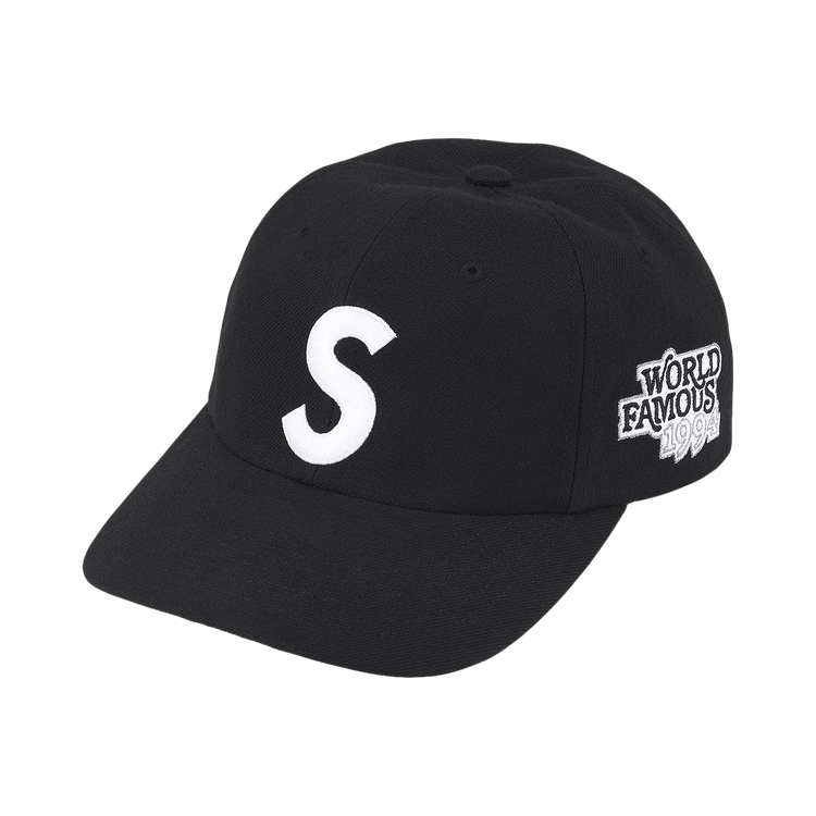 Supreme World Famous S Logo 6-Panel 'Black'