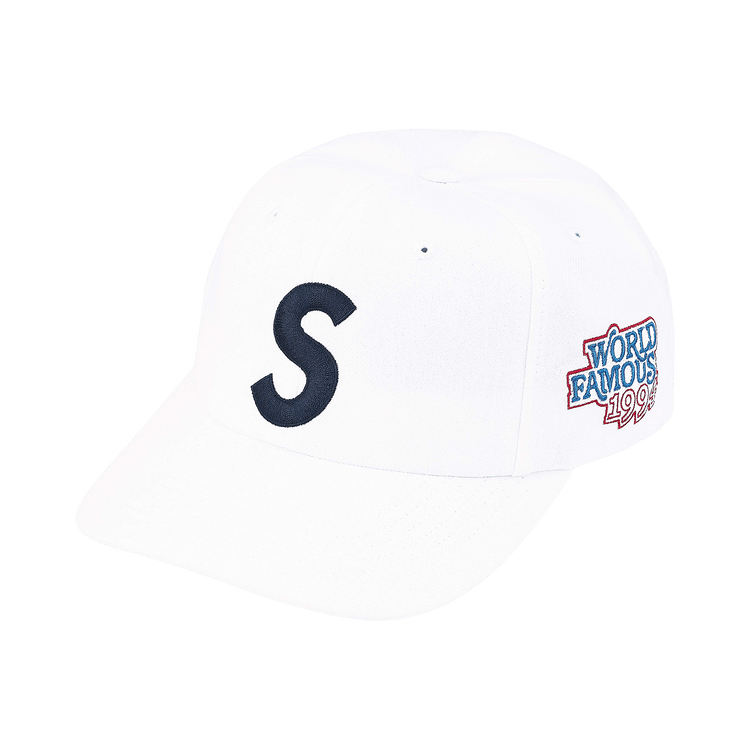 Supreme World Famous S Logo 6-Panel 'White'