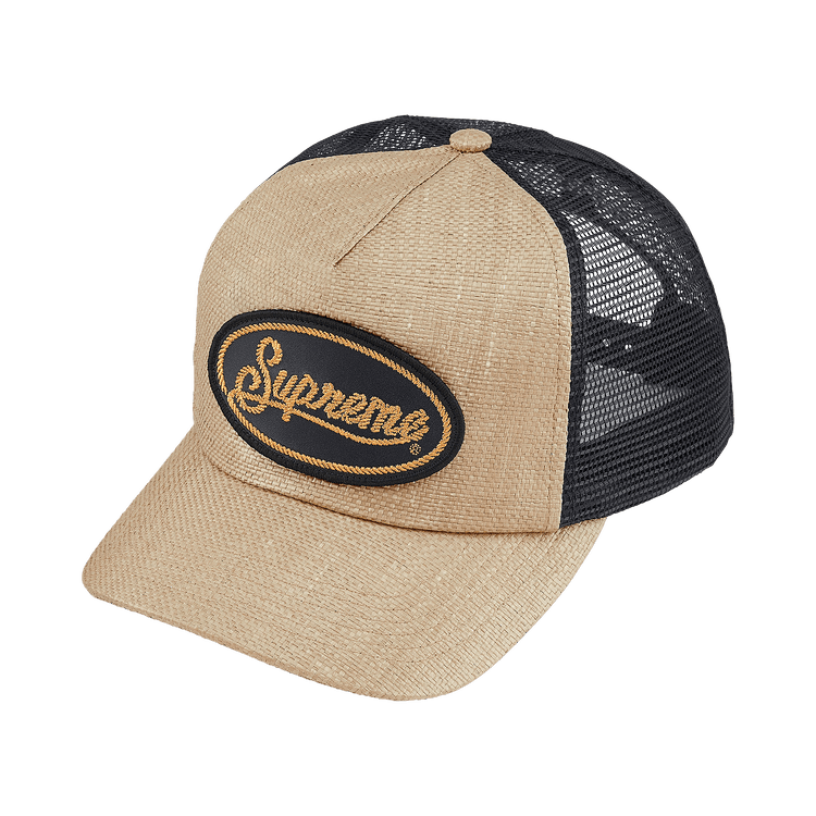 Supreme Raffia Mesh Back 5-Panel 'Tan'