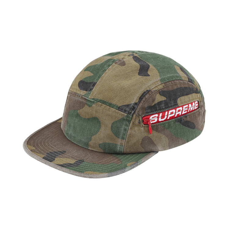 Supreme Side Zip Camp Cap 'Woodland Camo'