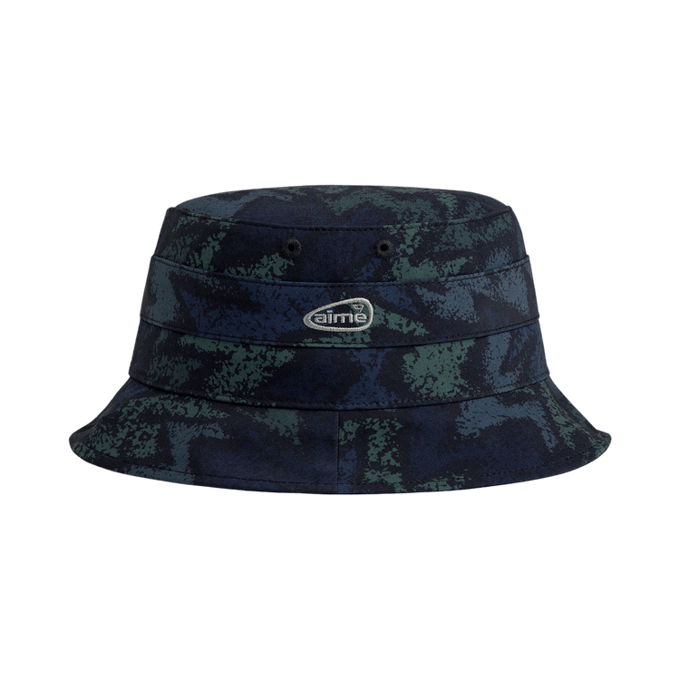 Aimé Leon Dore Golf Bucket Hat 'Navy/Green Zig Zag Print'