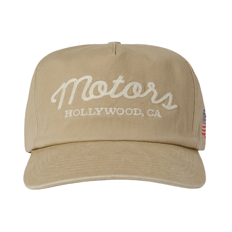 Cherry LA Motors 5 Panel Hat 'Desert Tan'