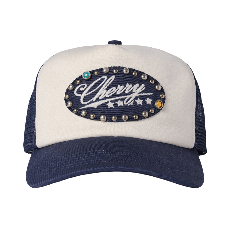 Cherry LA 5 Star Studded Trucker 'Navy'