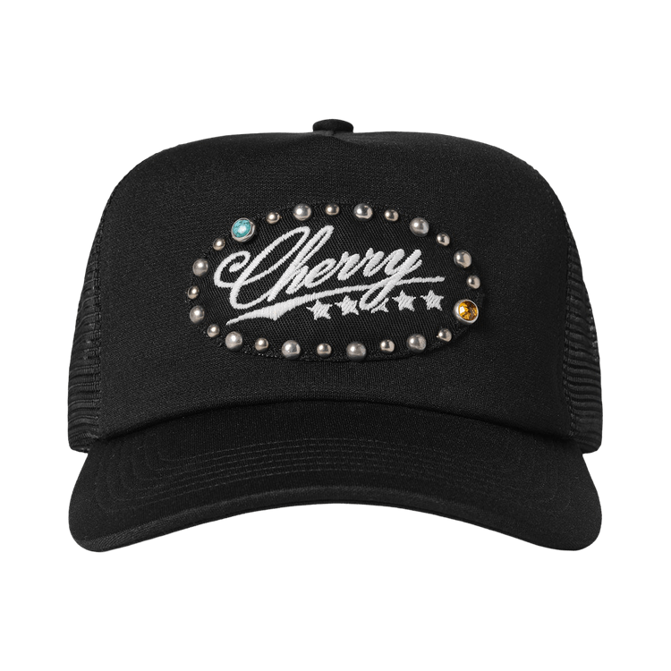 Cherry LA 5 Star Studded Trucker 'Black'