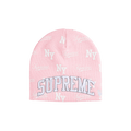 Supreme New Era Monogram Beanie 'Pink'