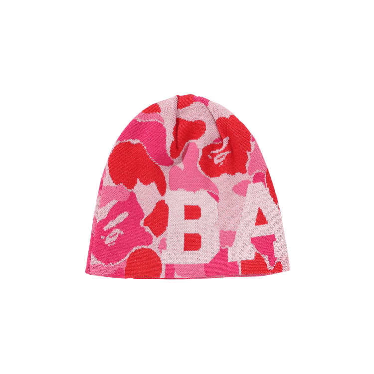 BAPE ABC Camo Knit Cap 'Pink'