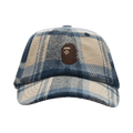 BAPE Check Panel Cap 'Navy'