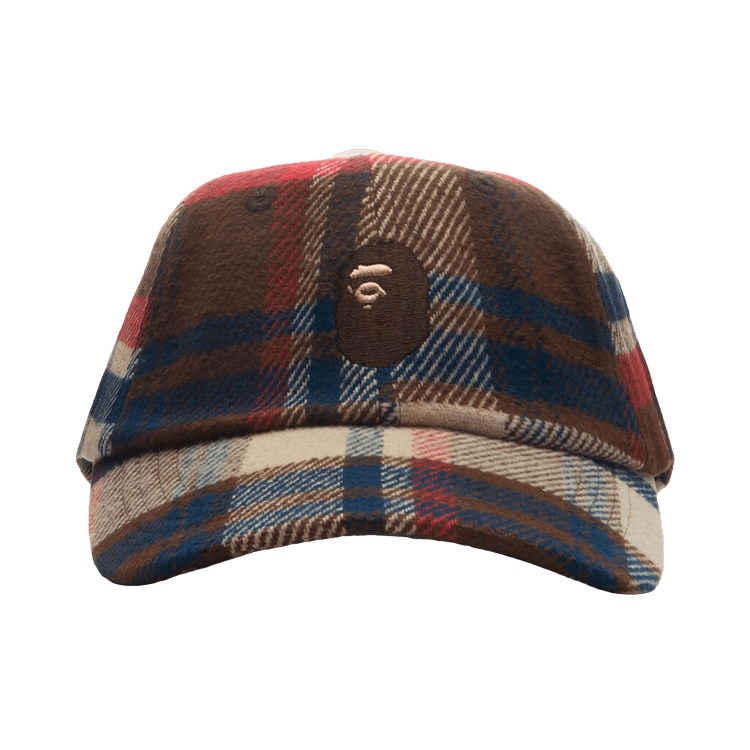 BAPE Check Panel Cap 'Red'