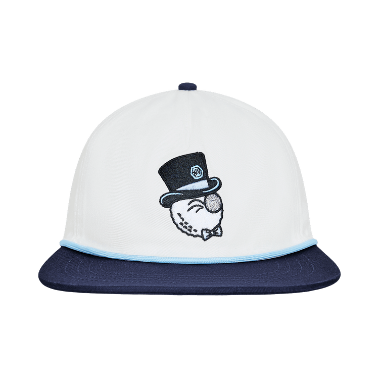 Malbon Bettinardi Gangster Buckets Snapback 'White'