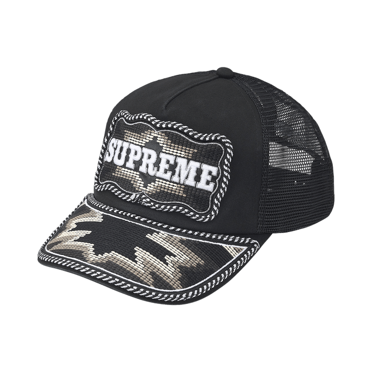 Supreme Western Embroidered Mesh Back 5-Panel 'Black'