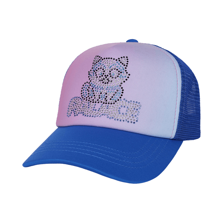 Palace Kitty Rhinestone Trucker 'Blue'
