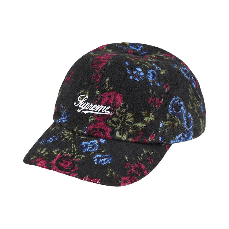 Supreme Floral Flannel 6-Panel 'Black'