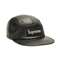 Supreme Leather Camp Cap 'Black'