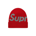 Supreme 3M Reflective Big Logo Beanie 'Red'