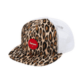 Supreme Leopard Mesh Back 5-Panel Cap 'White'