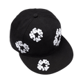 Denim Tears Cotton Wreath New Era 59FIFTY Canvas Fitted Cap 'Black'