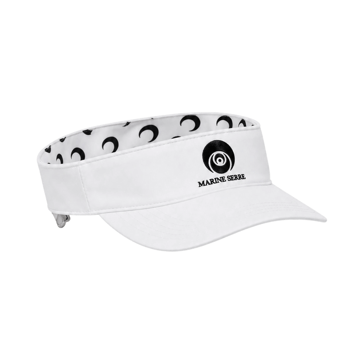 Marine Serre Moon Printed Athleisure Visor 'Optical White'