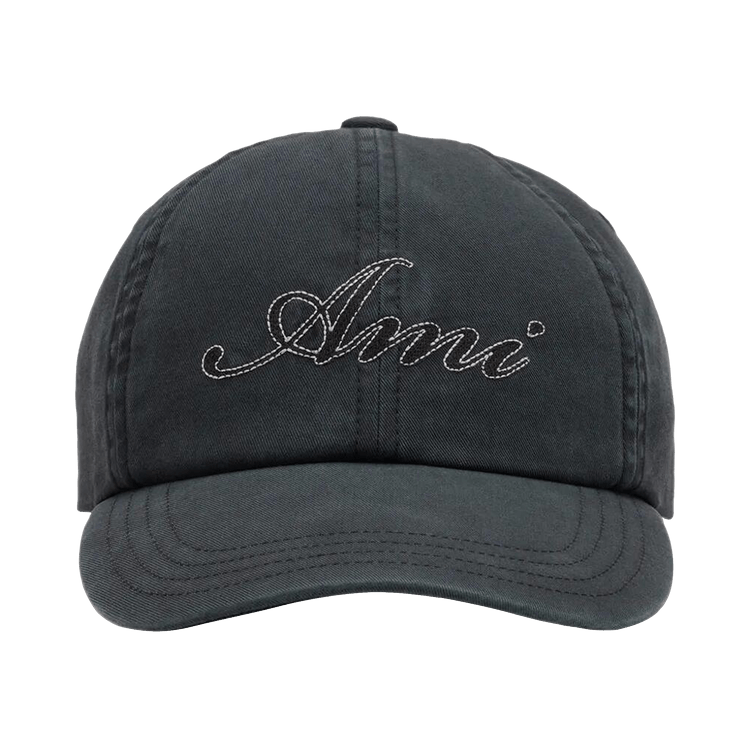 Ami Embroidery Cap 'Noir Lave'