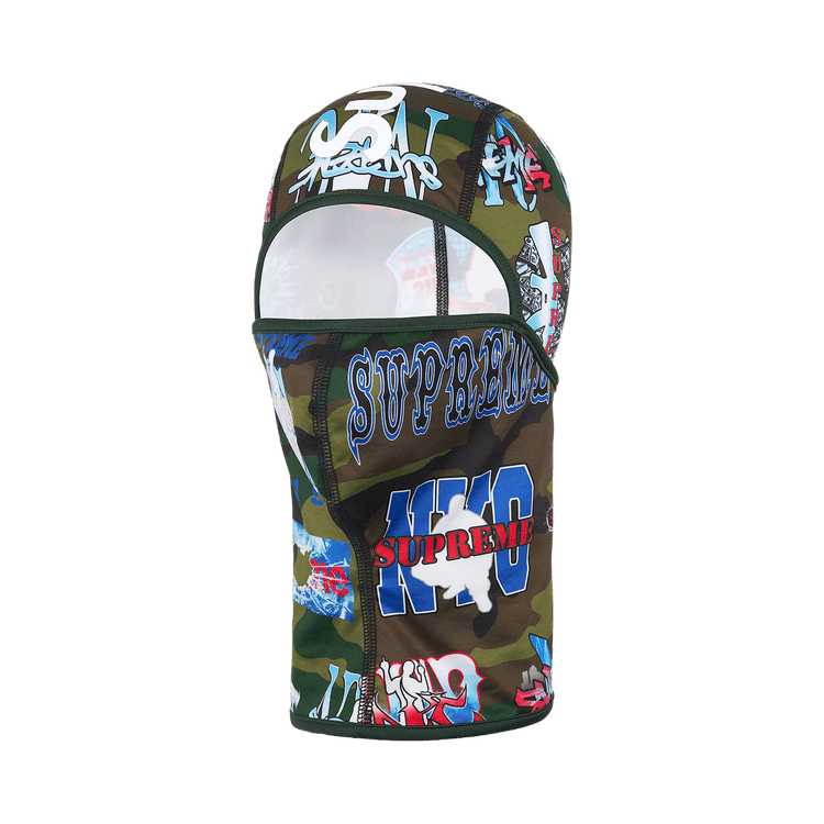 Supreme Flash Lightweight Balaclava 'Woodland Camo'