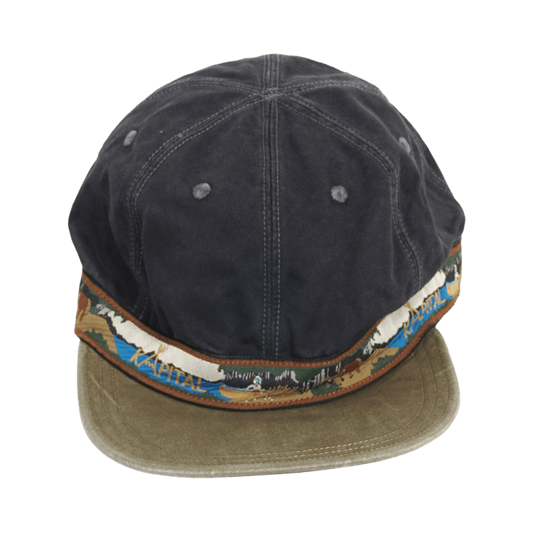 Kapital Chino Brimfield Cap (Navajo Boat) 'Black/Brown'