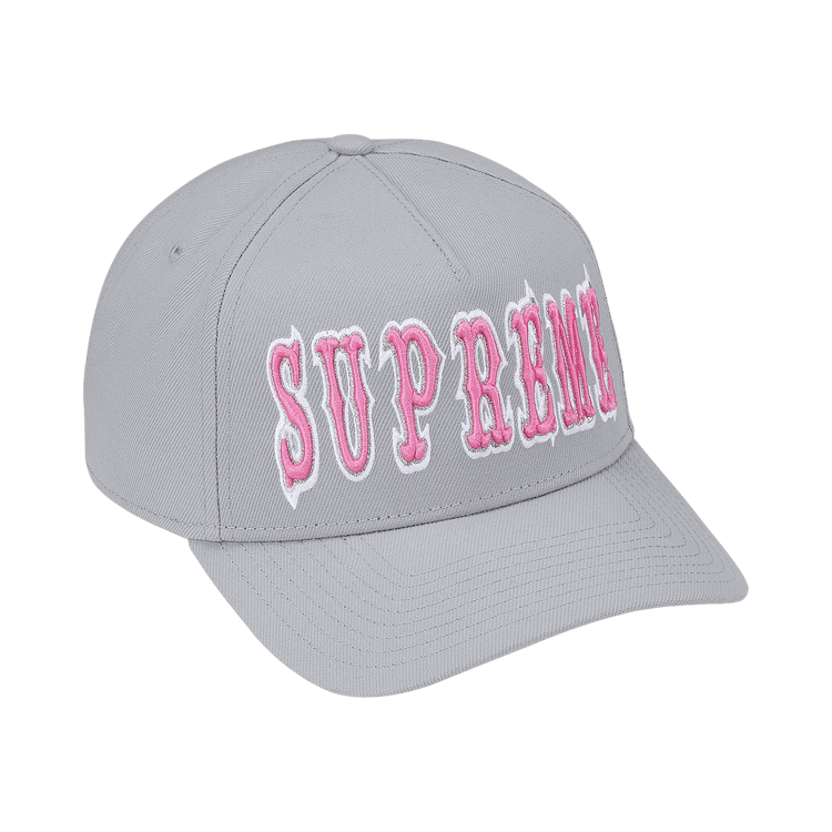 Supreme Gothic Outline Adjustable New Era 'Grey'