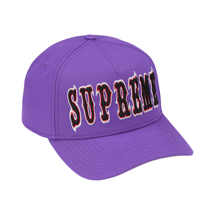 Supreme Gothic Outline Adjustable New Era 'Purple'