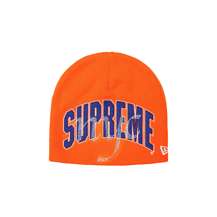 Supreme New Era Rhinestone Beanie 'Orange'