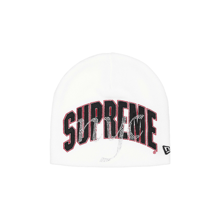 Supreme New Era Rhinestone Beanie 'White'