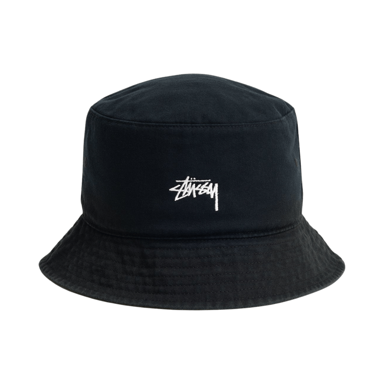 Stussy Reversible Stock Bucket Hat 'Black/Olive'