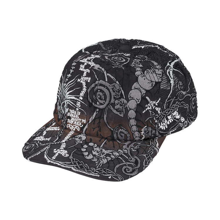 Supreme Wombat Embroidered Mesh Back 6-Panel 'Black'