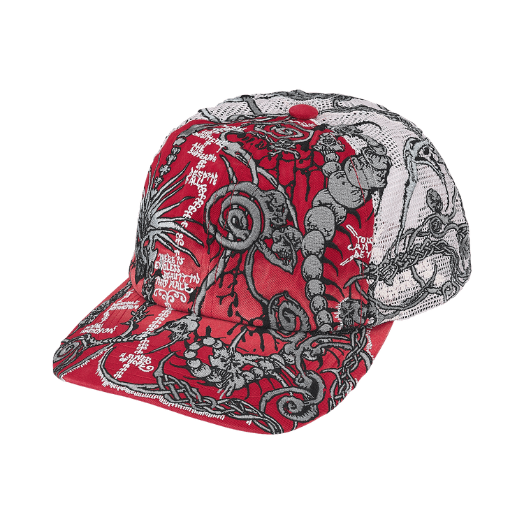 Supreme Wombat Embroide Mesh Back 6-Panel 'Red'