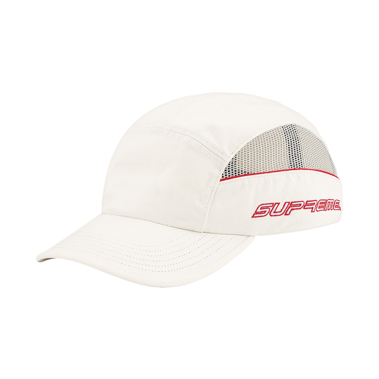 Supreme Side Mesh Piping Camp Cap 'Stone'