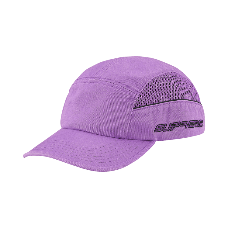 Supreme Side Mesh Piping Camp Cap 'Light Purple'