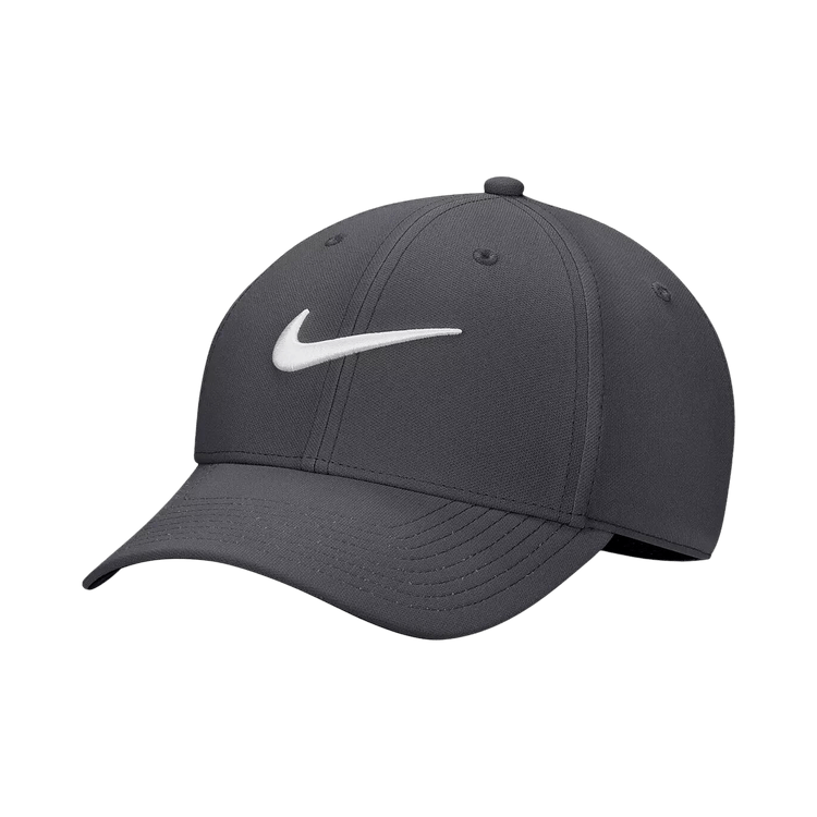 Nike Dri-Fit Club Structured Swoosh Cap 'Dark Smoke Grey/White'