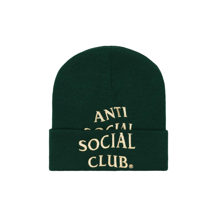 Anti Social Social Club Embroidered Beanie 'Green'